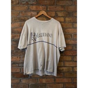 Vintage 90s Kokanee Beer Shirt Mens XL Gray Stedman Hanes Distressed
